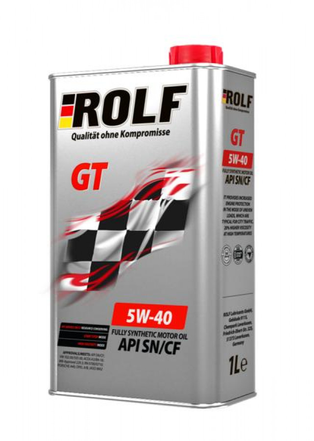 ROLF GT SAE 5W-40 API SN/CF, 1L, артикул Mobil 322234