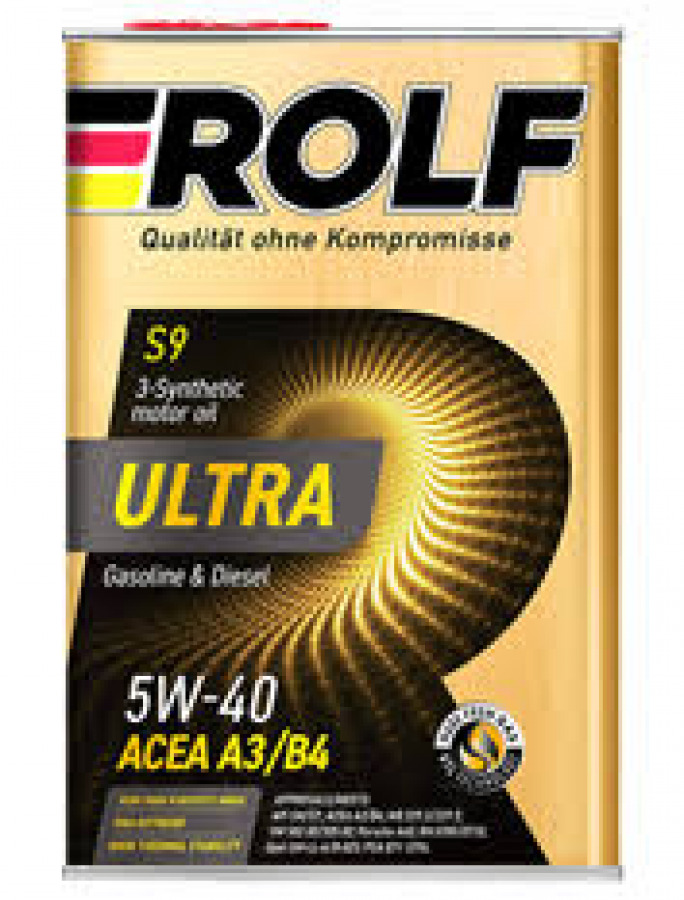 Rolf ULTRA SAE 5W-30 ACEA A3/B4 API SL/CF, 4L, артикул Mobil 322934