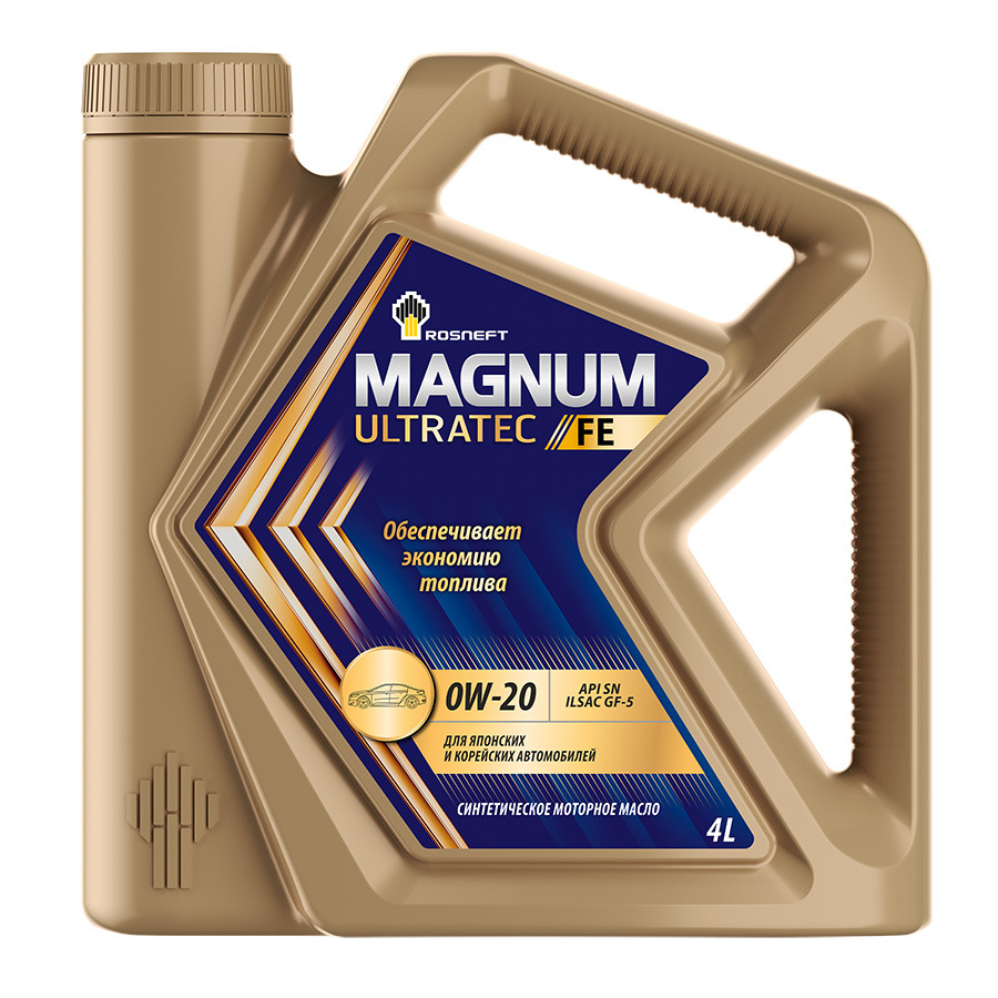 ROSNEFT Magnum Ultratec FE 0W–20, 4L, артикул Mobil 40802342
